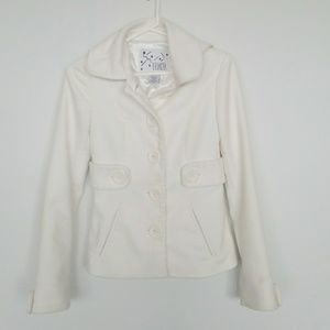 BB DAKOTA Ivory Coat With Hood!
